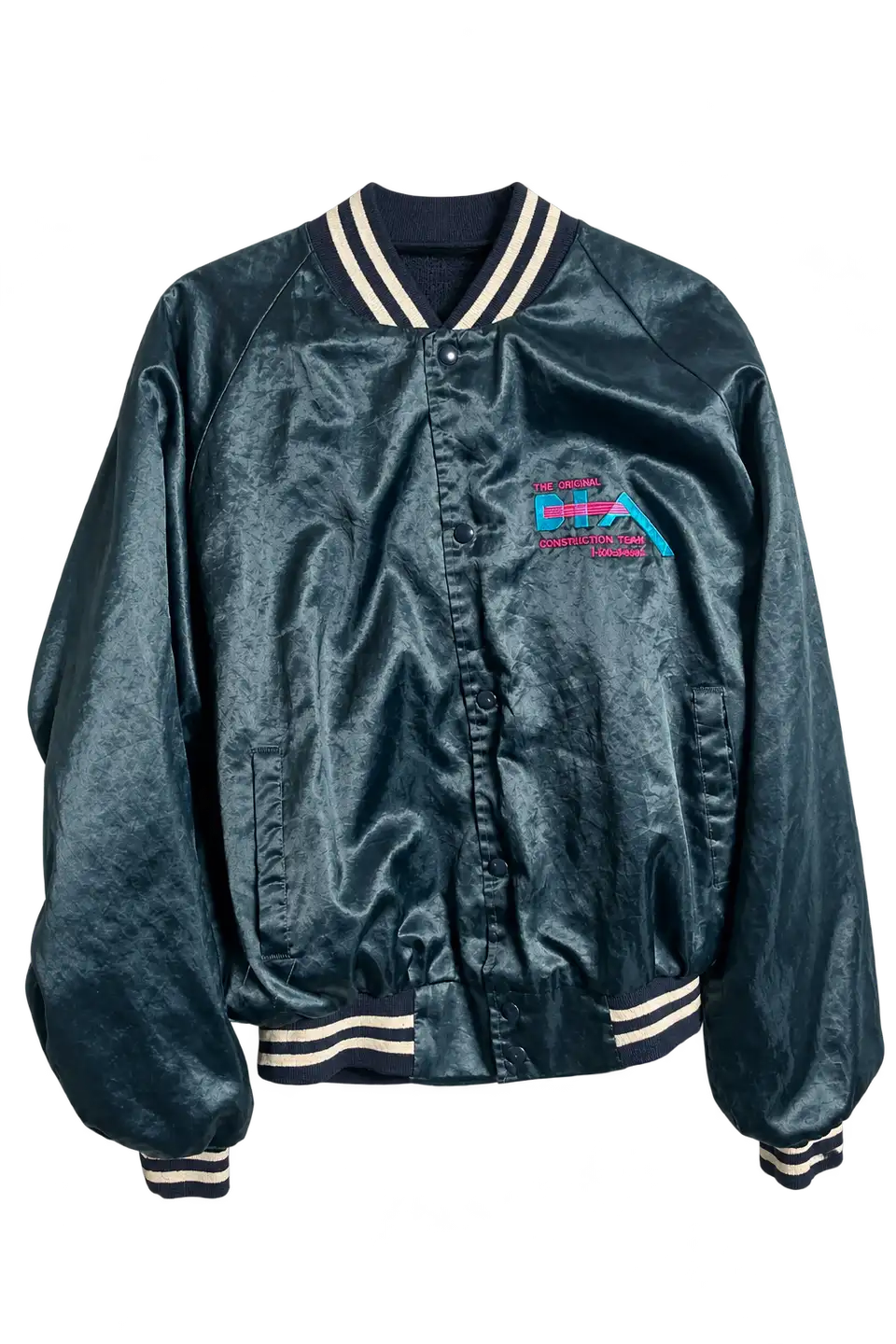 Veste teddy Auburn Sportswear satin bleu