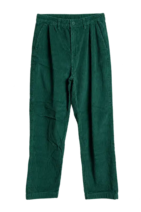 ASOS — Pantalon en velours côtelé vert ASOS DESIGN