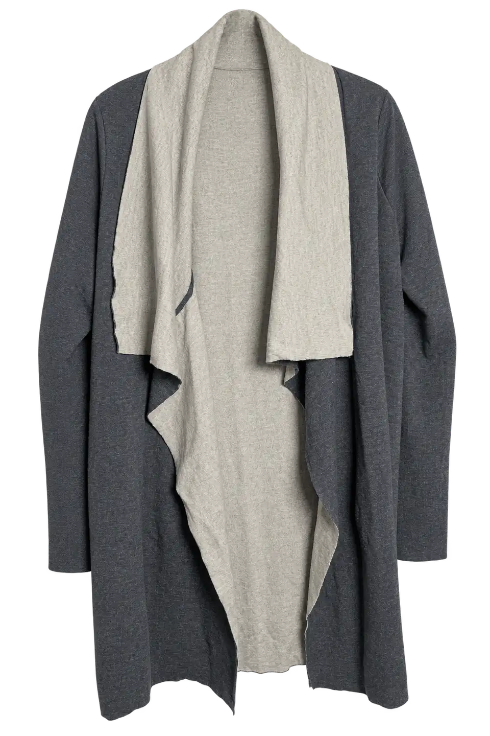 Cardigan long Vince gris et beige