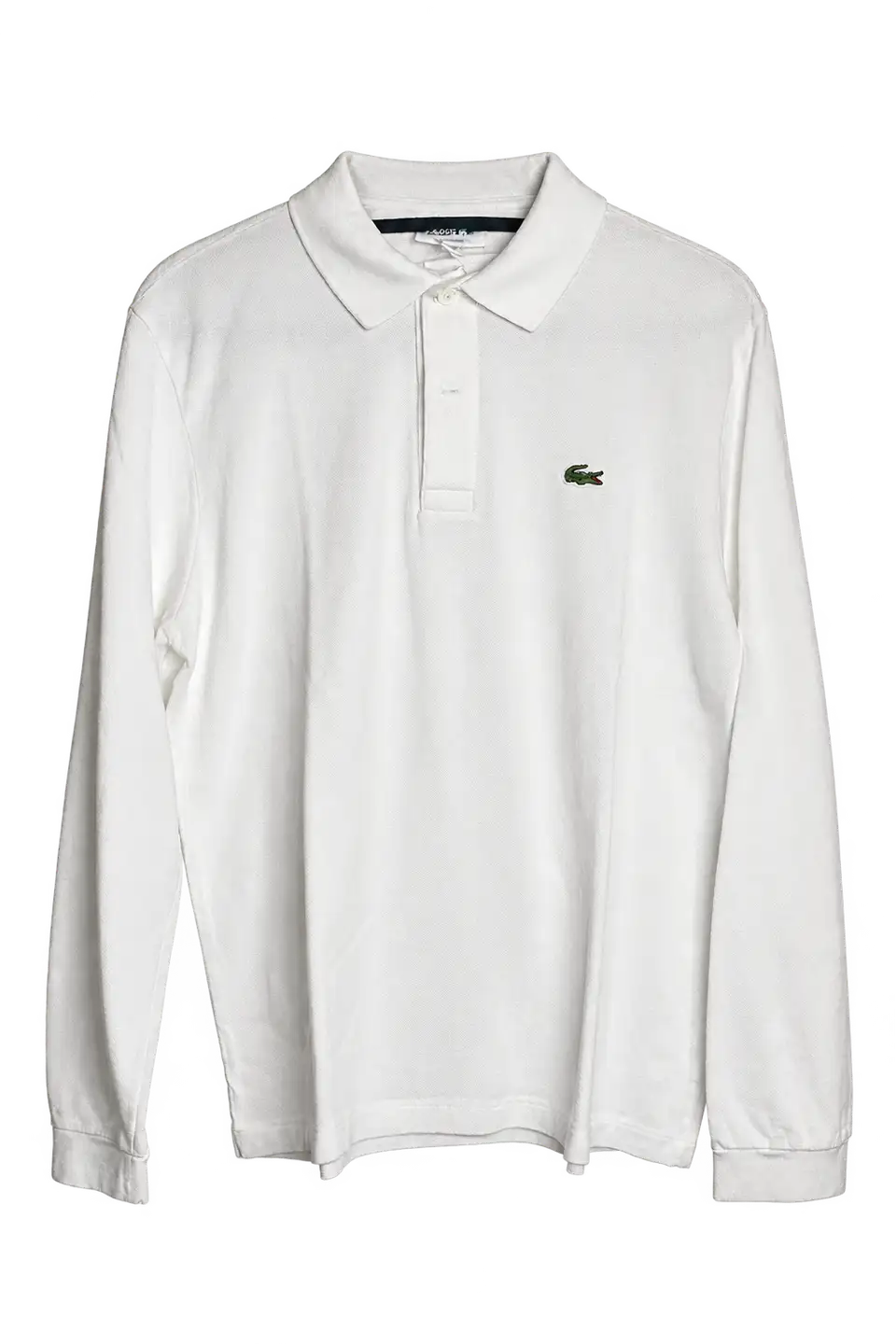 Polo longue manche blanc