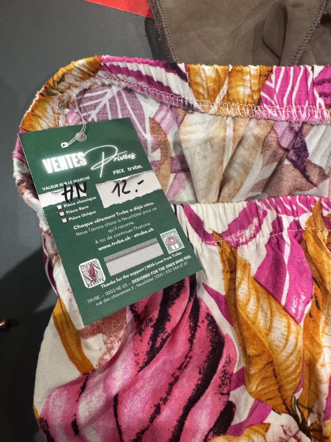 TRVBE — dress 12 Multicolor (Pink, Orange, Cream, Black)