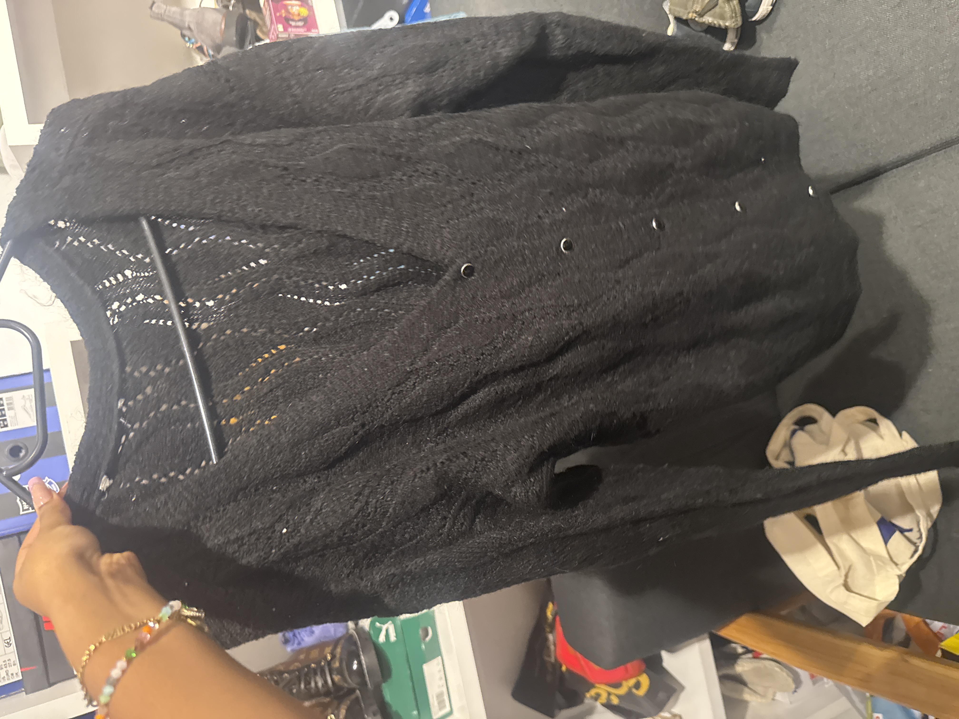 X — Gilet pull noire